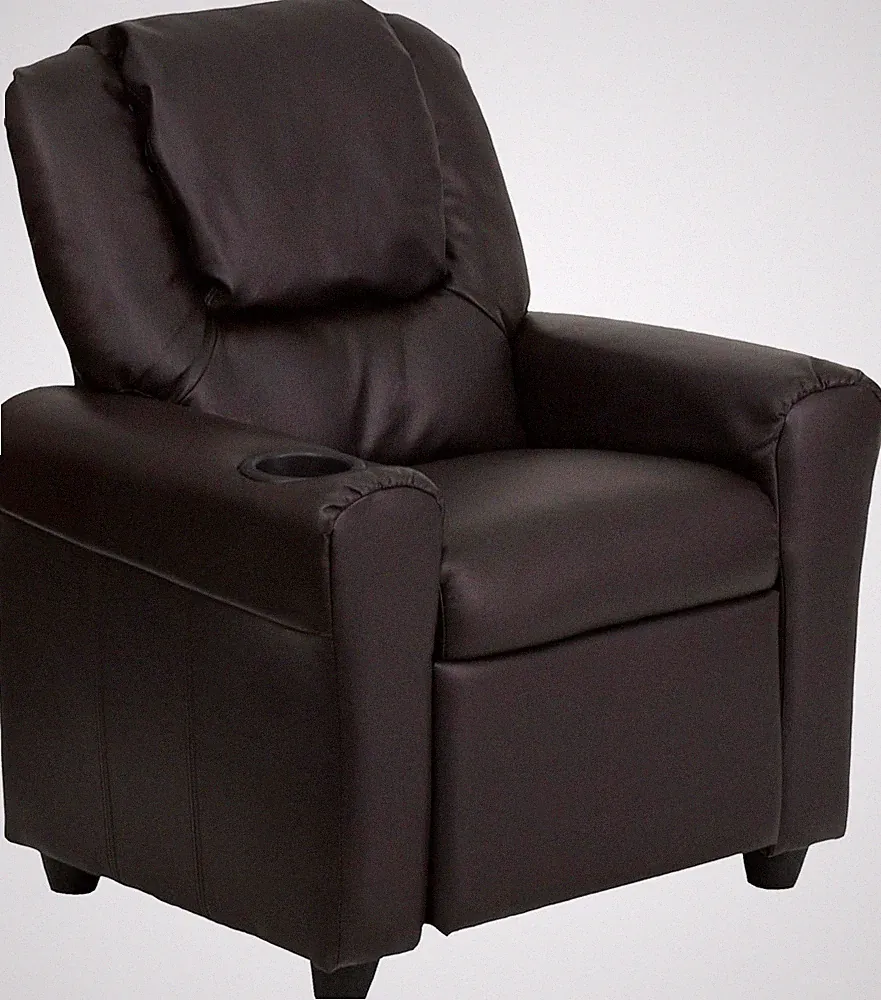 Vana Kids Recliner with Cup Holder - Safe & Stylish, Supports 90 Lbs